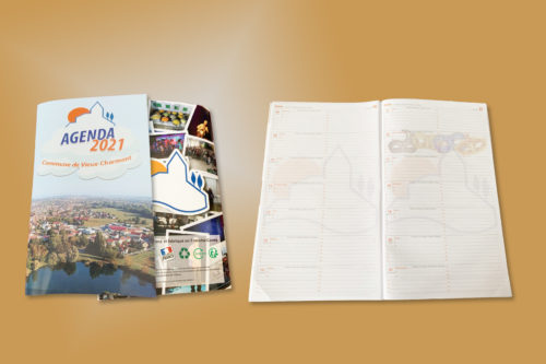 creation de contenus print, agenda 64 pages